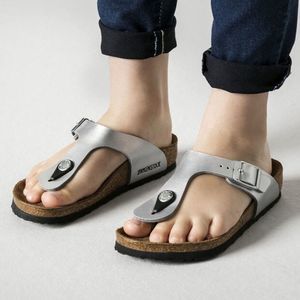 Birkenstock Gizeh Kids Birko Flor Silver Sandals